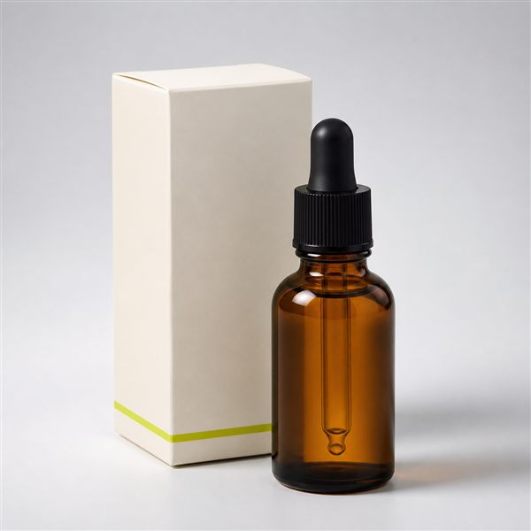 Skincare dropper bottle and carton